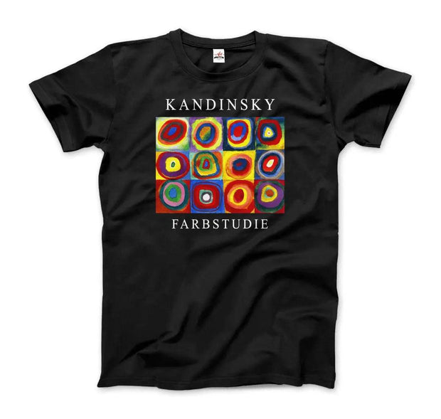 Kandinsky Farbstudie - Color Study, Squares with Concentric Circles, 1913 Artwork T-Shirt - Sunny Side Store