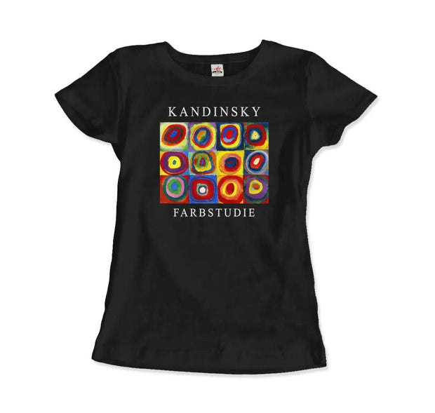 Kandinsky Farbstudie - Color Study, Squares with Concentric Circles, 1913 Artwork T-Shirt - Sunny Side Store