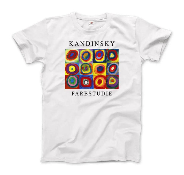 Kandinsky Farbstudie - Color Study, Squares with Concentric Circles, 1913 Artwork T-Shirt - Sunny Side Store