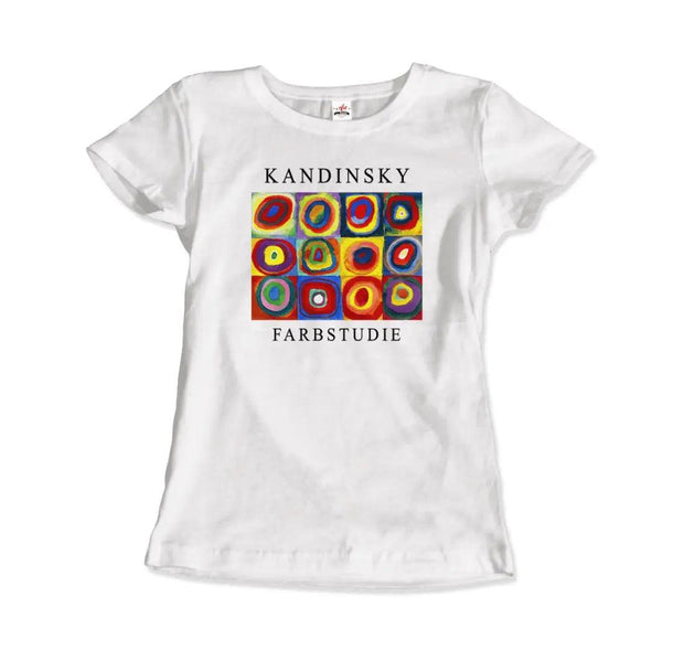 Kandinsky Farbstudie - Color Study, Squares with Concentric Circles, 1913 Artwork T-Shirt - Sunny Side Store