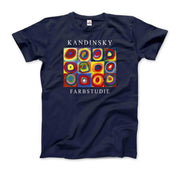 Kandinsky Farbstudie - Color Study, Squares with Concentric Circles, 1913 Artwork T-Shirt - Sunny Side Store