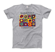 Kandinsky Farbstudie - Color Study, Squares with Concentric Circles, 1913 Artwork T-Shirt - Sunny Side Store