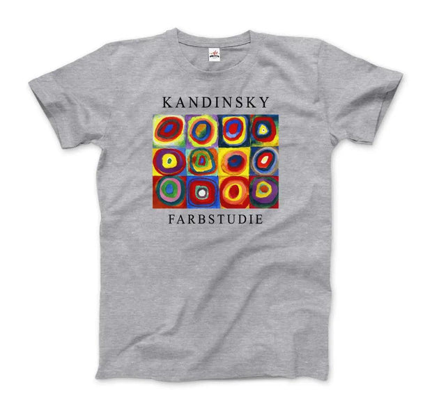 Kandinsky Farbstudie - Color Study, Squares with Concentric Circles, 1913 Artwork T-Shirt - Sunny Side Store