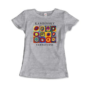 Kandinsky Farbstudie - Color Study, Squares with Concentric Circles, 1913 Artwork T-Shirt - Sunny Side Store