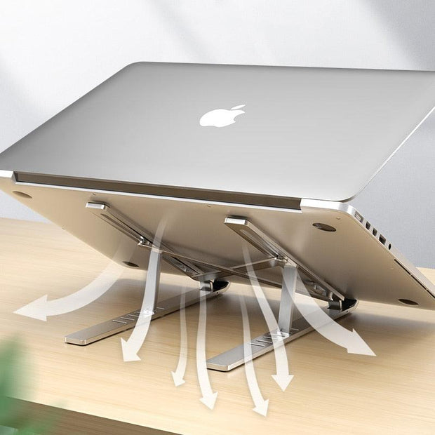 Laptop Stand for MacBook Pro Notebook Stand Foldable Aluminium Alloy Tablet Stand Bracket Laptop Holder for Notebook - Sunny Side Store