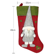 Large Christmas Stockings Gifts Cloth Santa Elk Socks Xmas Lovely Gift Holders For Children Fireplace Tree Christmas Decoration - Sunny Side Store