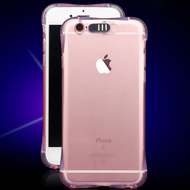 LED Flash TPU Case For iPhone X XS XR XS Max Cases Transparent Luminous Back Cover For iPhone 5 5s 6 6S 7 8 Plus Remind incoming eprolo