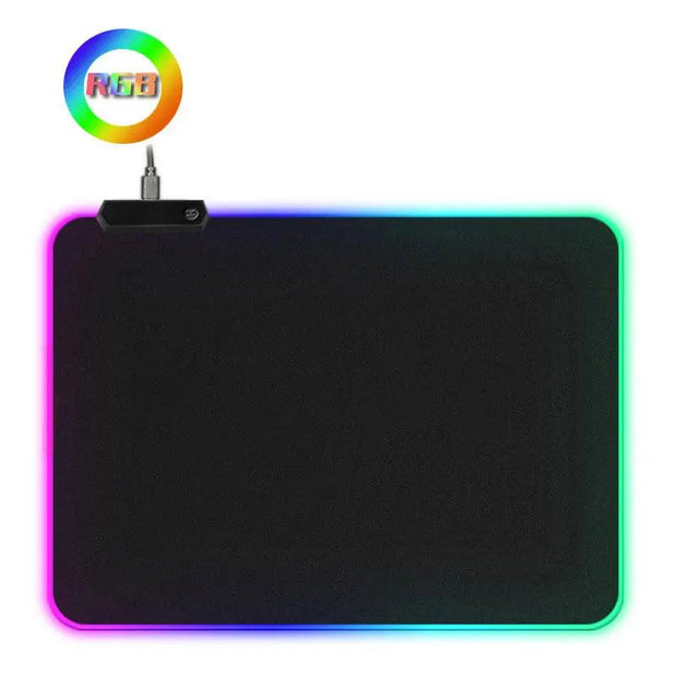 LED Light Gaming Mouse Pad RGB Large Keyboard Cover Non-Slip Rubber Base Computer Carpet Desk Mat PC Game Mouse Pad - Sunny Side Store