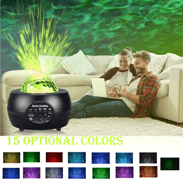 LED Night Light Starry Sky Projector with Bluetooth Wireless Speaker - Sunny Side Store