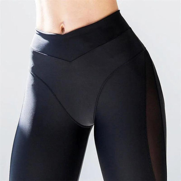 Leggings Women Sexy Pink Push Up Fitness Leggings Fashion Ladies Workout High Waist Black Mesh Spandex Leggings Pants Slim - Sunny Side Store Sunny Side Store  9.59