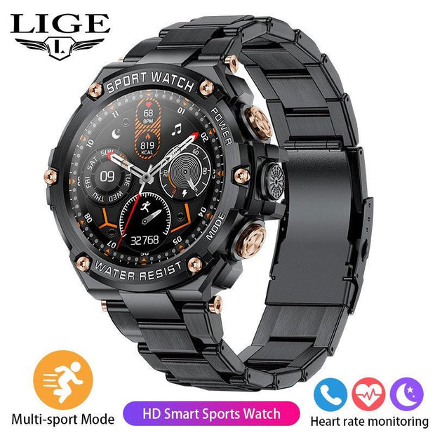 LIGE Outdoor Sport Smart Watch Men 800mAh Long Life Battery With Blood Pressure And Long Battery With Magnetic Charging eprolo