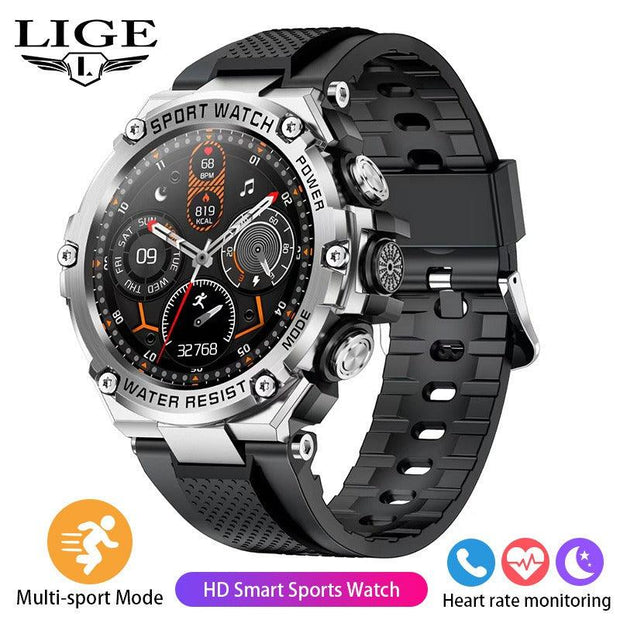 LIGE Outdoor Sport Smart Watch Men 800mAh Long Life Battery With Blood Pressure And Long Battery With Magnetic Charging eprolo