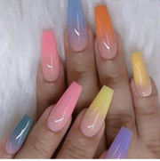 Long Ballet Nails With Flat And Pointed Water Droplets - Sunny Side Store