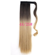 Long Straight Wrap Around Clip In Ponytail Hair Extension Heat Resistant Synthetic Tail Fake Hair - Sunny Side Store