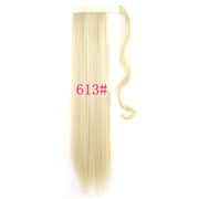 Long Straight Wrap Around Clip In Ponytail Hair Extension Heat Resistant Synthetic Tail Fake Hair - Sunny Side Store