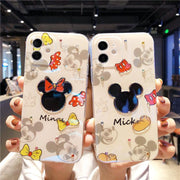 Loose Minnie Minnie Suitable For Apple 12pro Mobile Phone Cover Lovely 8 Flash Drill iPhone11promax Soft Case Soft Case - Sunny Side Store