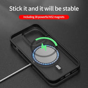 Luxury Clear HD Phone Case For iPhone 14 13 12 11 15 Pro Max Funda Magnetic Magsafe Wireless Charging Shockproof Cellphone Cover - Sunny Side Store