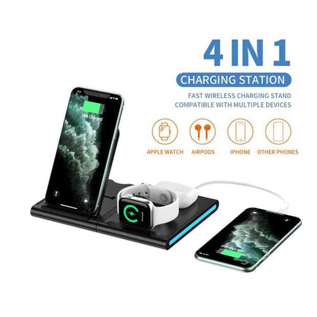 Magnetic Power Tiles 4 In 1 Wireless Charging Station - Sunny Side Store