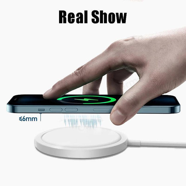 Magnetic QI Wireless Charger for Iphone12 Magsafe Huawei Samsung - Sunny Side Store