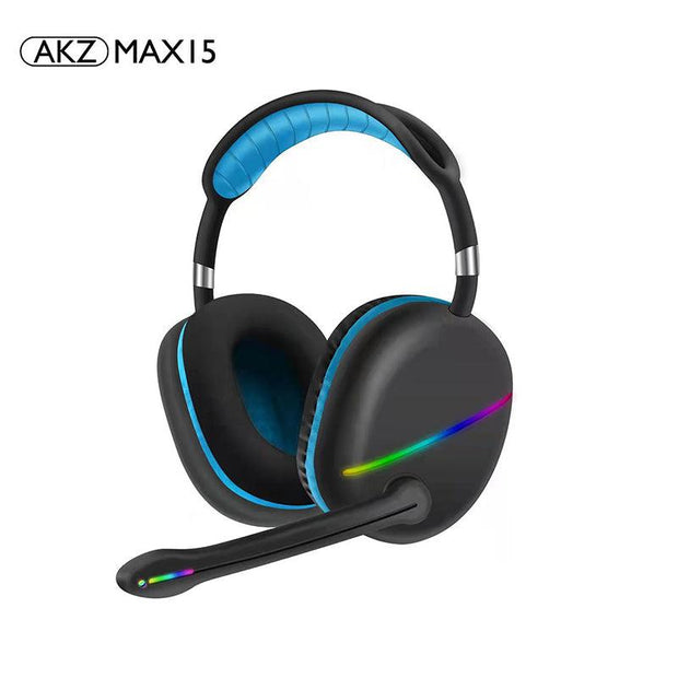 MAX15 New RGB Headset Bluetooth Headset External Microphone Subwoofer Long Battery Life Gaming Headset - Sunny Side Store