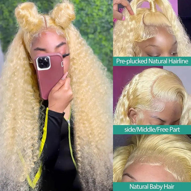 MELODIE 613 Water Wave Blonde Lace Frontal Wig HD Lace Front Wigs Loose Deep Wave Pre Plucked For Woman - Sunny Side Store