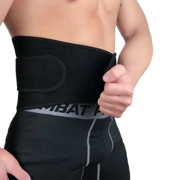 Men And Women Gym Fitness Neoprene Lumbar Waist Support Waist Trimmer Belt Unisex Exercise Weight Loss Burn Body Shaper Belt - Sunny Side Store Sunny Side Store  12.39