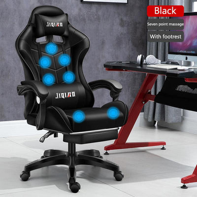 Men's Computer Home Comfort Ergonomic Dormitory Gaming Seat Swivel Chair - Sunny Side Store