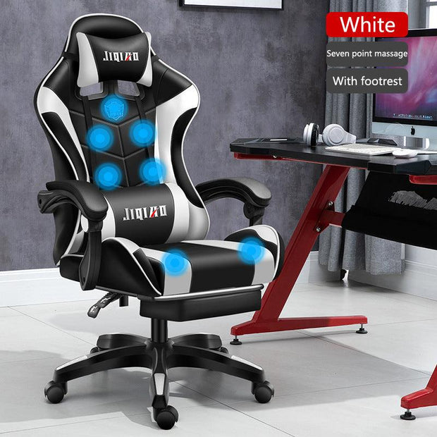 Men's Computer Home Comfort Ergonomic Dormitory Gaming Seat Swivel Chair - Sunny Side Store