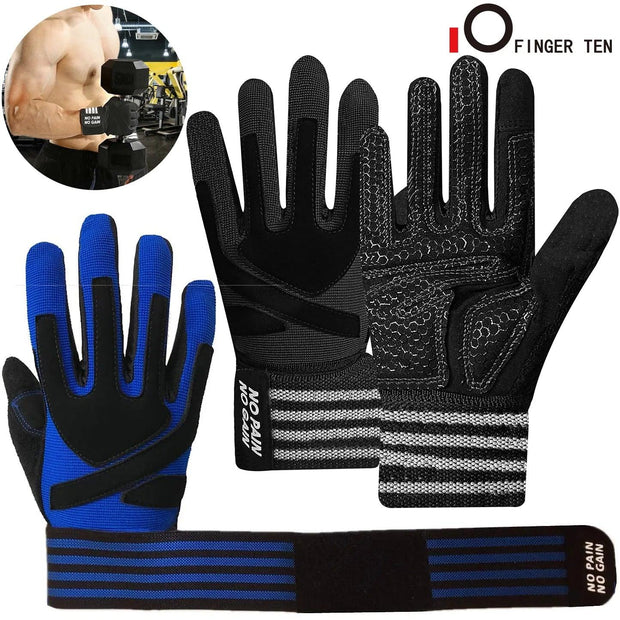 Men Women Training Gym Gloves Fitness Weight Lifting Full Finger Support Breathable Sports Exercise Weights Glove Drop Shipping - Sunny Side Store Sunny Side Store  12.01