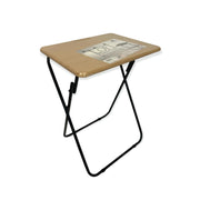 Metal MDF Folding Table Foldable Laptop PC Collapsible Study Desk 48cm x 38cm - Sunny Side Store