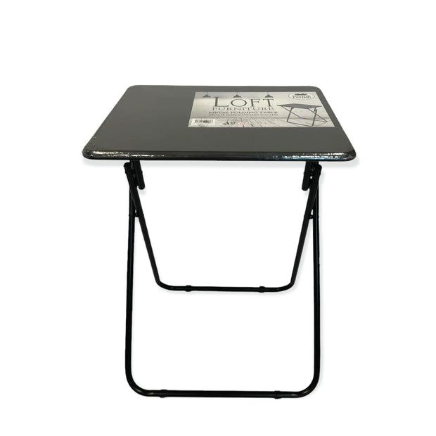 Metal MDF Folding Table Foldable Laptop PC Collapsible Study Desk 48cm x 38cm - Sunny Side Store