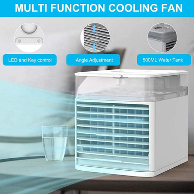 Mini Air Conditioner Air Cooler Fan 7 Colors Light USB Portable Air Conditioner Sterilization isinfection Air Cooling Fan - Sunny Side Store