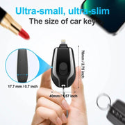 Mini Key Chain Charging Bag Portable Mobile Power Wireless Portable 1500mA Emergency Power eprolo