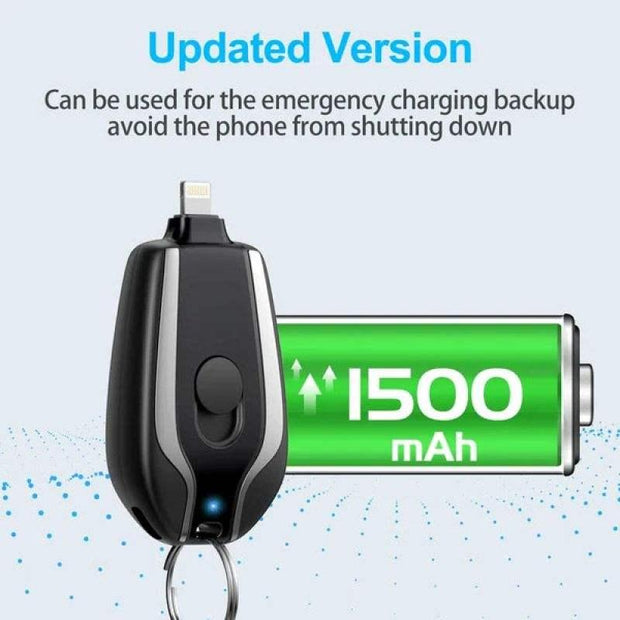 Mini Key Chain Charging Bag Portable Mobile Power Wireless Portable 1500mA Emergency Power eprolo