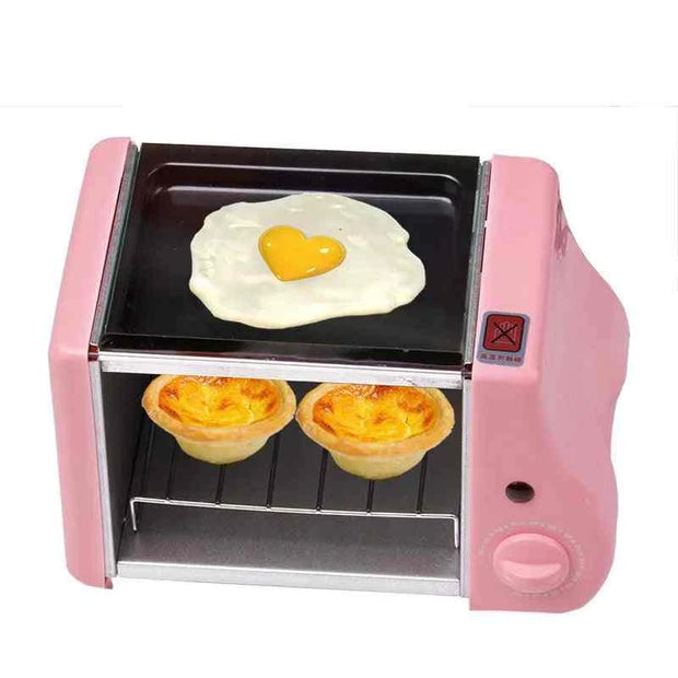 Mini Multifunction maker Toaster electric Baking Bakery roast Oven grill fried eggs Omelette frying pan breakfast machine bread - Sunny Side Store Sunny Side Store  29.06