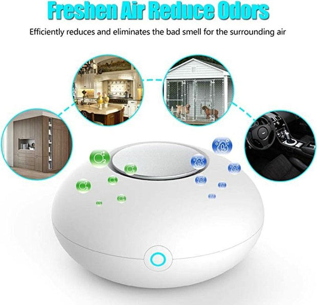 Mini Ozone Generator Deodorizer Air Purifier USB Rechargeable fridge Purifier Portable air Small Space Clear Odor - Sunny Side Store