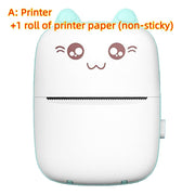 Mini Printer Portable Mini Bluetooth WiFi New Wrong Printer Mobile Phone Photo Title Note Hot Print Pocket Student Error Label Printer - Sunny Side Store