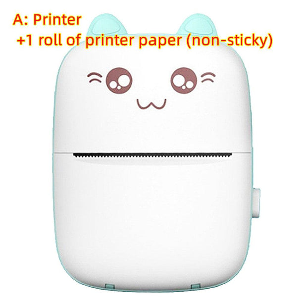 Mini Printer Portable Mini Bluetooth WiFi New Wrong Printer Mobile Phone Photo Title Note Hot Print Pocket Student Error Label Printer - Sunny Side Store