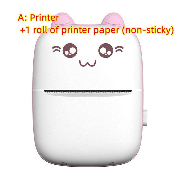 Mini Printer Portable Mini Bluetooth WiFi New Wrong Printer Mobile Phone Photo Title Note Hot Print Pocket Student Error Label Printer - Sunny Side Store