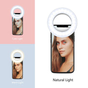 Mobile Phone Fill Light Anchor Beauty Rejuvenation Vibrato Live Charging Light LED Ring Small Indoor Selfie Universal eprolo