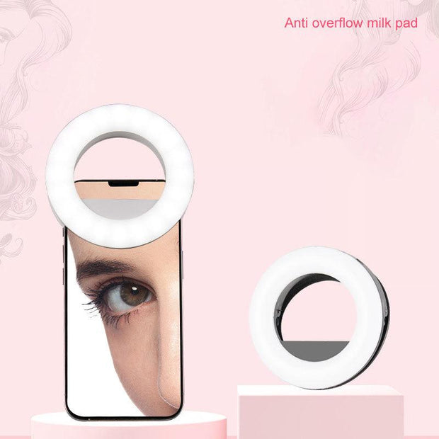 Mobile Phone Fill Light Anchor Beauty Rejuvenation Vibrato Live Charging Light LED Ring Small Indoor Selfie Universal eprolo