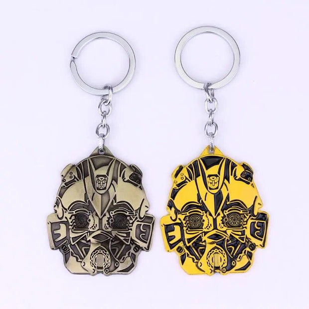 MQCHUN Fashion Movie Transformation Robot Bumblebee Mask Keychain High Quality Hornet Mask Metal Keyring For Men Women Gift - Sunny Side Store Sunny Side Store  0.90