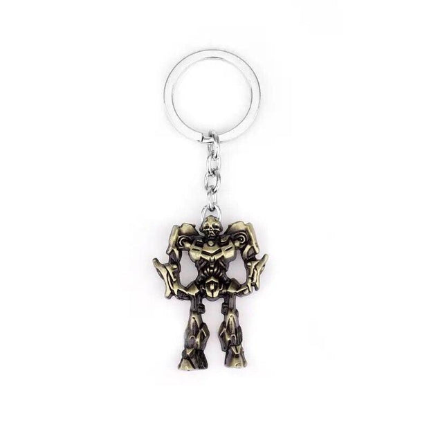 MQCHUN Fashion Movie Transformation Robot Bumblebee Mask Keychain High Quality Hornet Mask Metal Keyring For Men Women Gift - Sunny Side Store Sunny Side Store  0.90