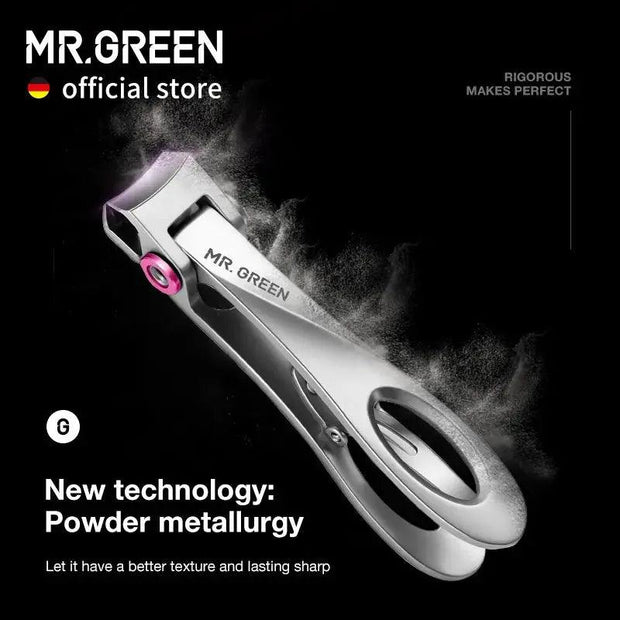 MR.GREEN Nail Clippers Stainless Steel Wide Jaw Opening Manicure Fingernail Cutter Thick Hard Ingrown Toenail Scissors tools - Sunny Side Store