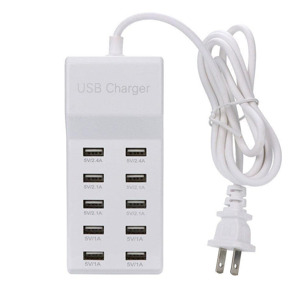 Multi USB Charger 10-Port 60W/12A Desktop - Sunny Side Store