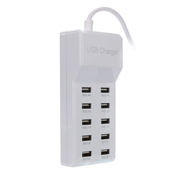 Multi USB Charger 10-Port 60W/12A Desktop - Sunny Side Store