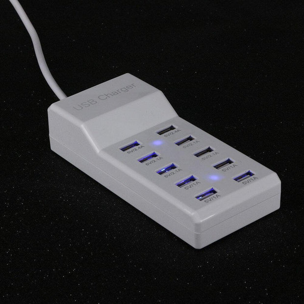 Multi USB Charger 10-Port 60W/12A Desktop - Sunny Side Store