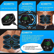 Muscle Stimulator EMS Abdominal Hip Trainer LCD Display Toner USB Abs Fitness Training  Home Gym Body Slimming Waist Trainer - Sunny Side Store Sunny Side Store  18.75