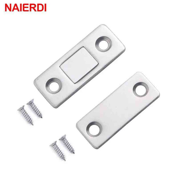 NAIERDI 2pcs/Set Magnetic Cabinet Catches Magnet Door Stops Hidden Door Closer With Screw For Closet Cupboard Furniture Hardware - Sunny Side Store