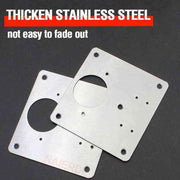 NAIERDI Stainless Steel Furniture Cabinet Door Hinge Repair Plate Drawer Window Door Door Panel Connection Repair Plate Hardware - Sunny Side Store